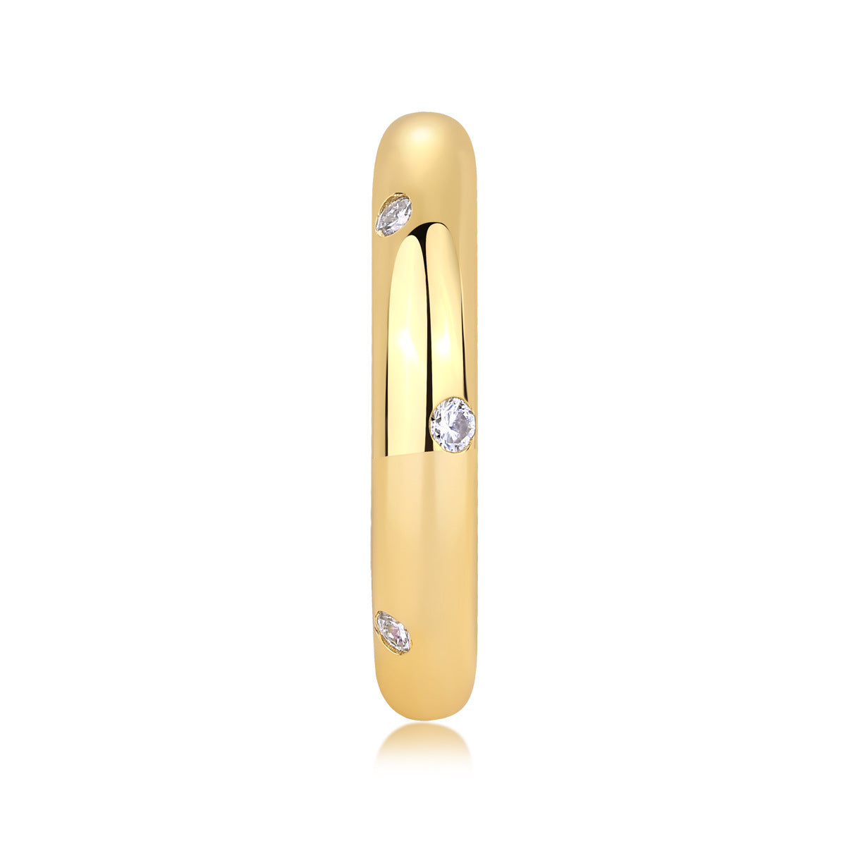 Gypsophila Moissanite Ring for Women S925 Silver Gold Plated