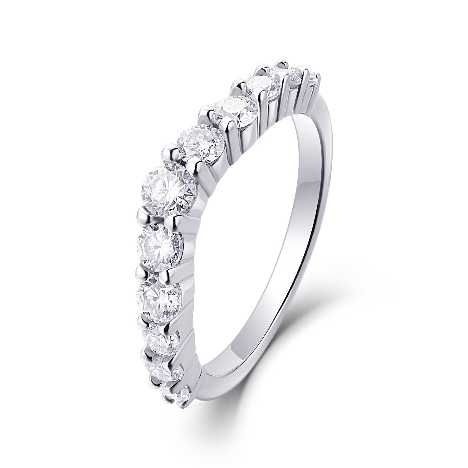 V-shaped Moissanite Engagement Ring for Women