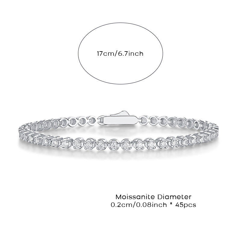 Moissanite Diamond Tennis Bracelet for Women