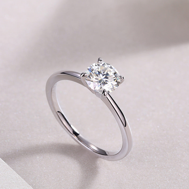 1 Carat D-VVS1 Lab Grown Diamond Ring for Women
