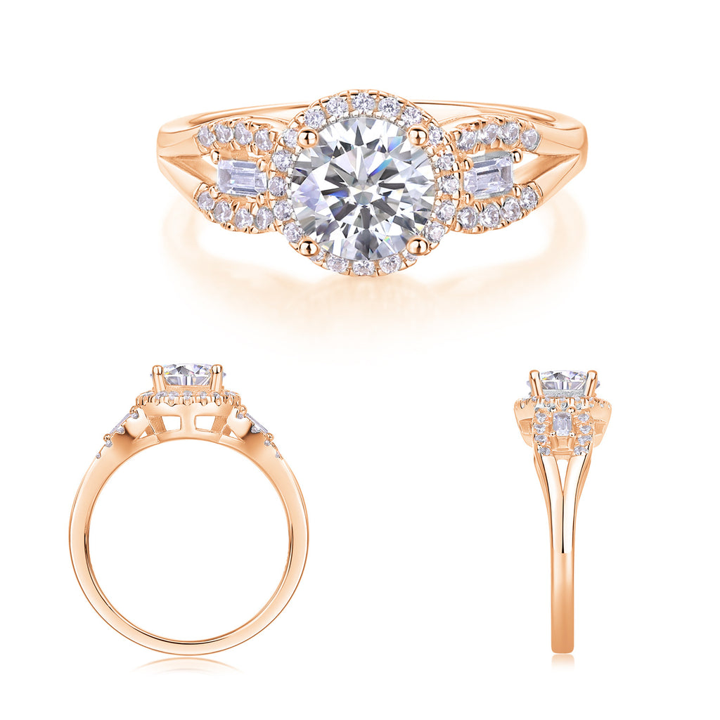 1 Carat D-VVS1 Lab Grown Diamond Ring for Women