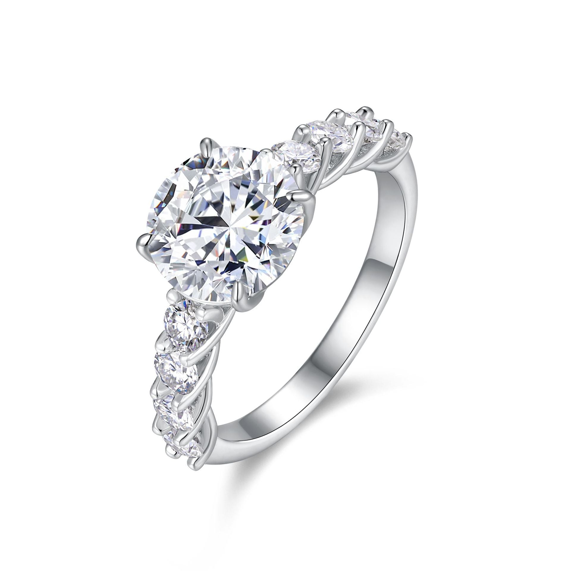 3 Carat Moissanite Engagement Wedding Ring for Women