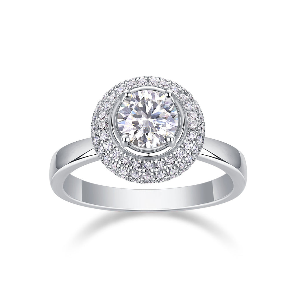 1 Carat D-VVS1 Lab Grown Diamond Ring for Women