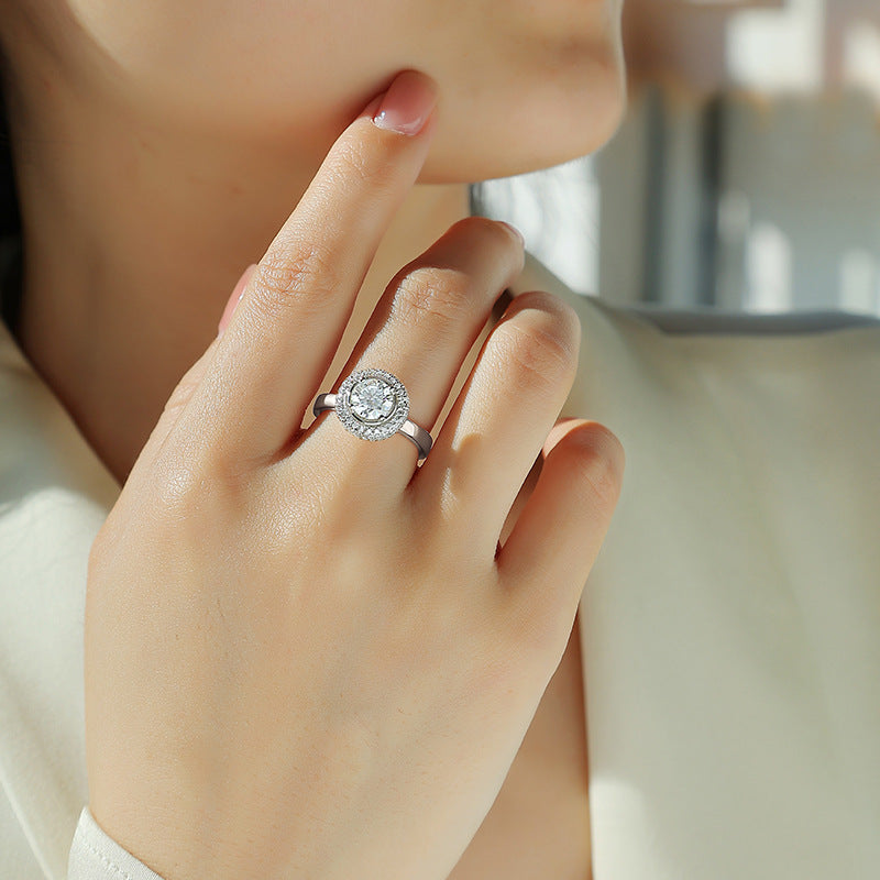 1 Carat D-VVS1 Lab Grown Diamond Ring for Women