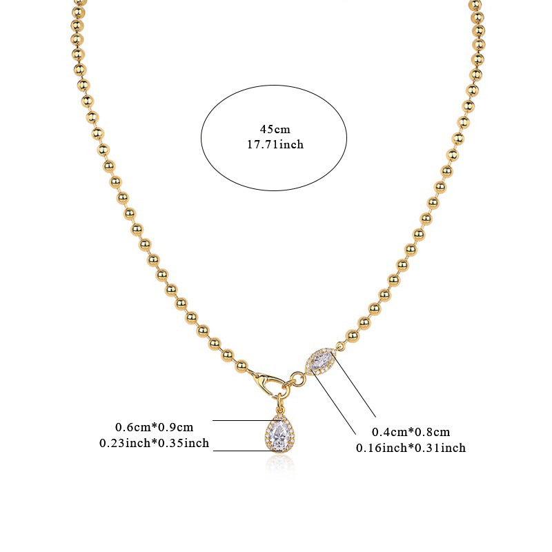 Twilight Orchid Double Diamond Moissanite 18K Gold Plated 18K Silver Necklace