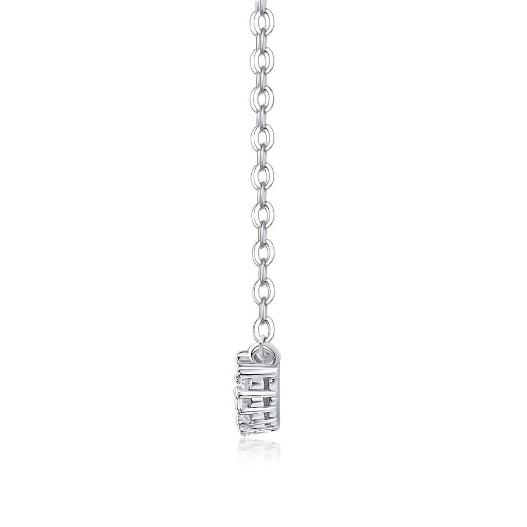 Loose Feel Single Row Moissanite Necklace For Women