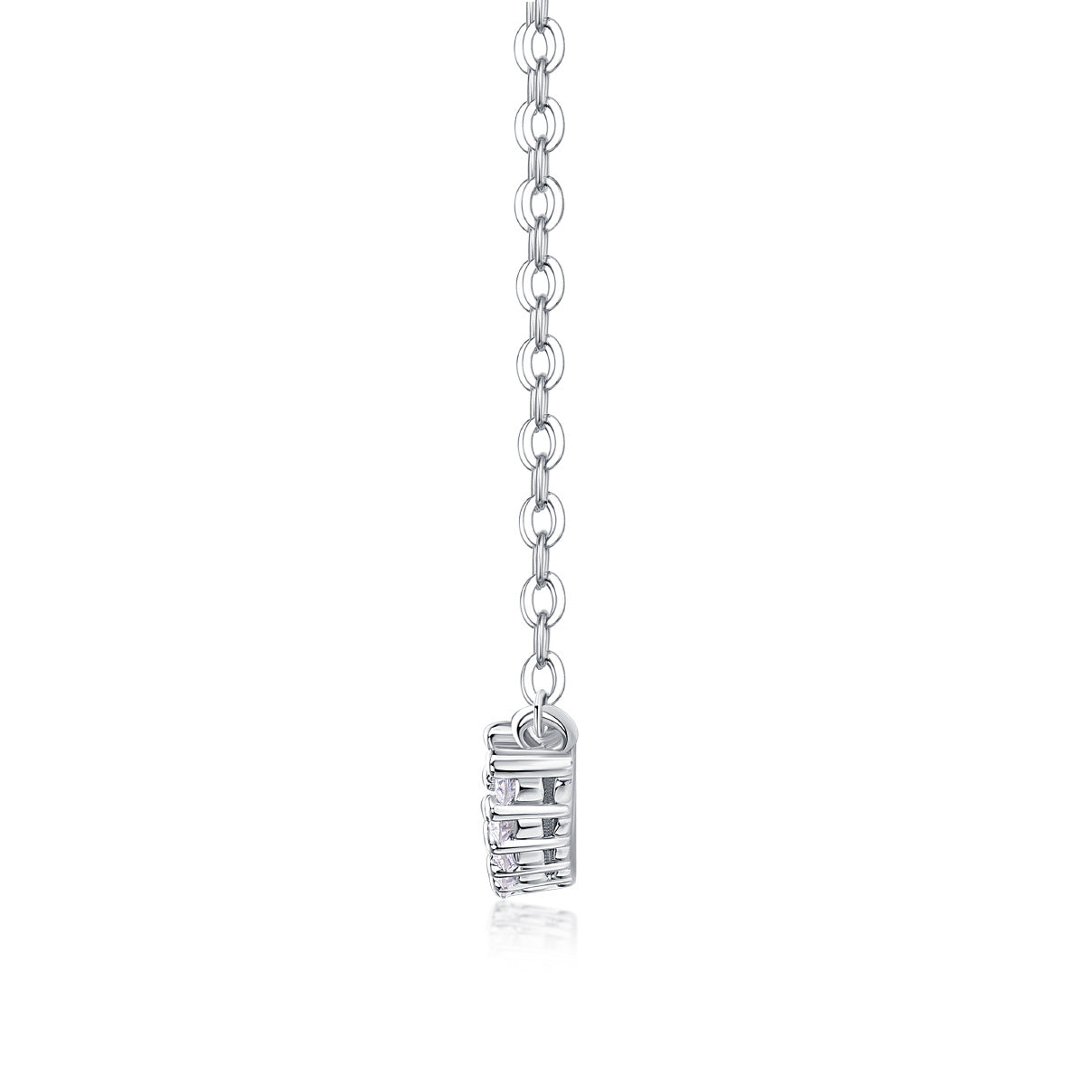 Loose Feel Single Row Moissanite Necklace For Women