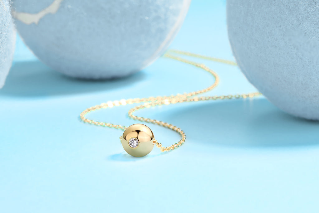 Tinker Bell Couple Style Moissanite Pendant Necklace For Women