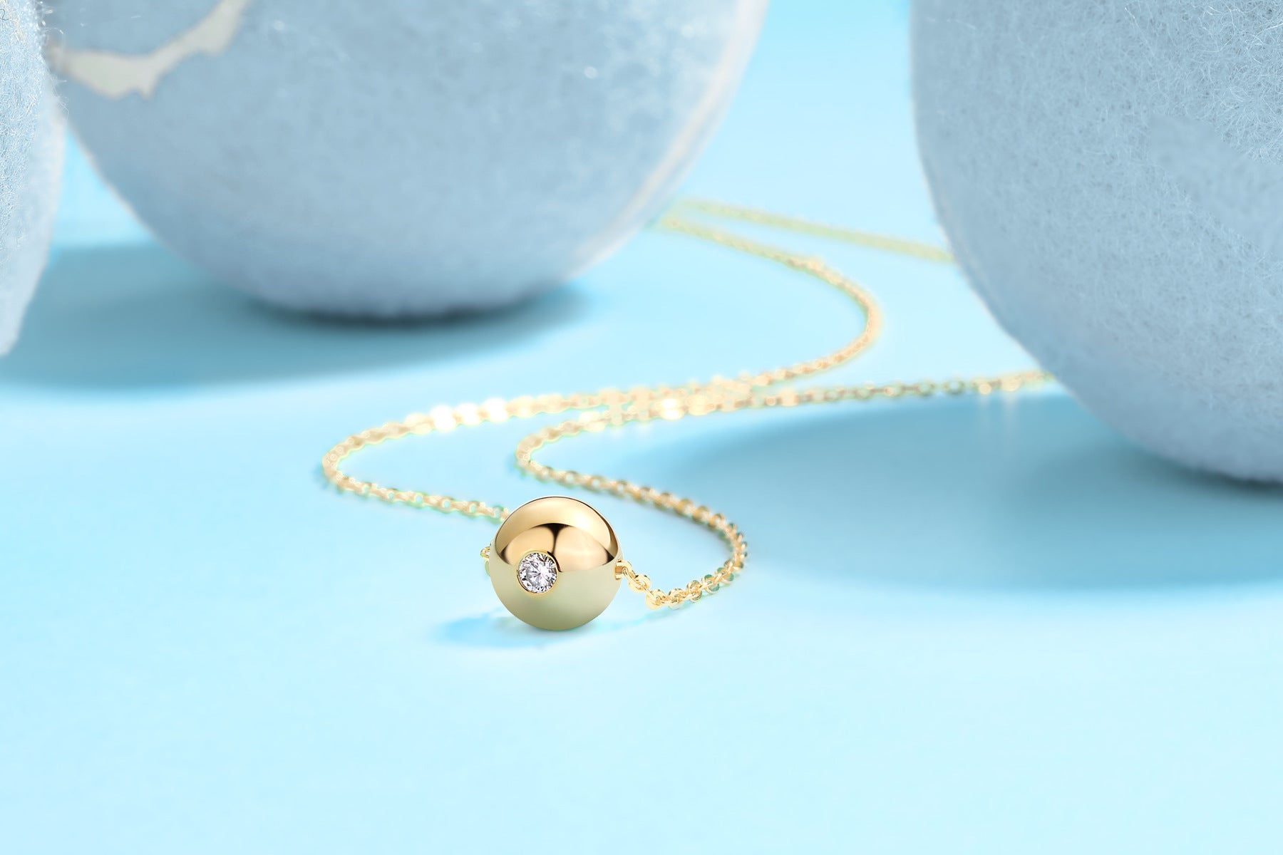 Tinker Bell Couple Style Moissanite Pendant Necklace For Women