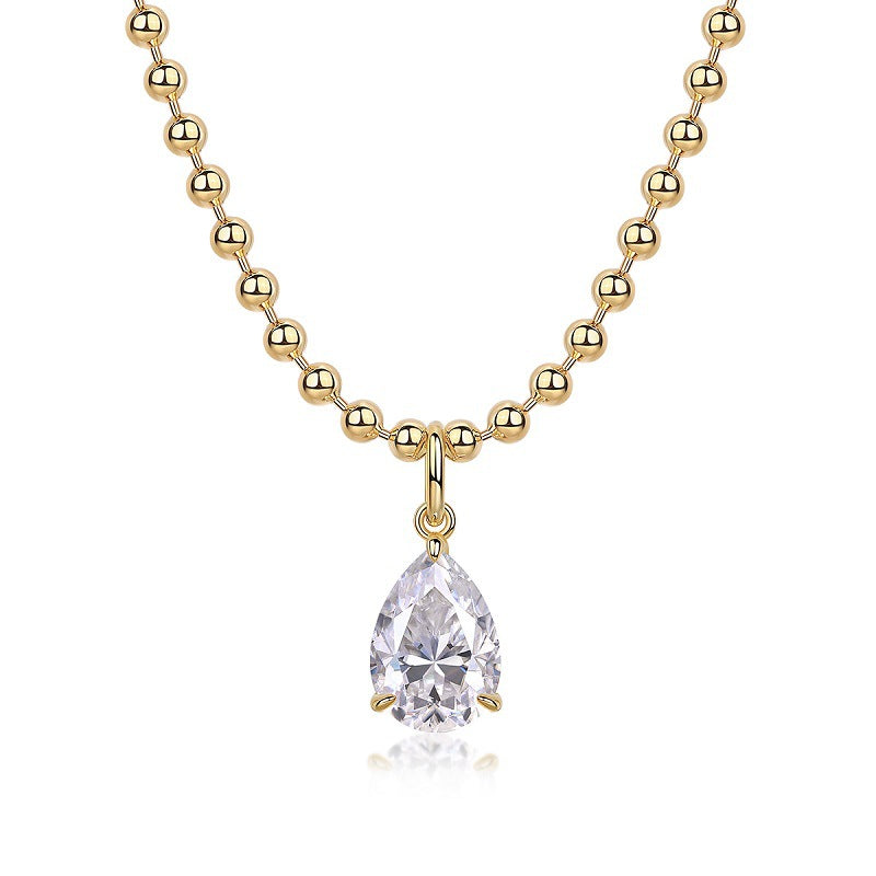 Wish Light Water Drop Shape Moissanite Necklace For Women