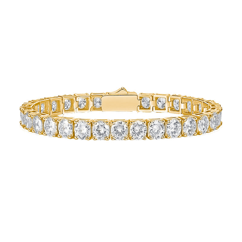 High Quality Men's and Women's Moissanite Bracelet S925 Plated with 18K Gold