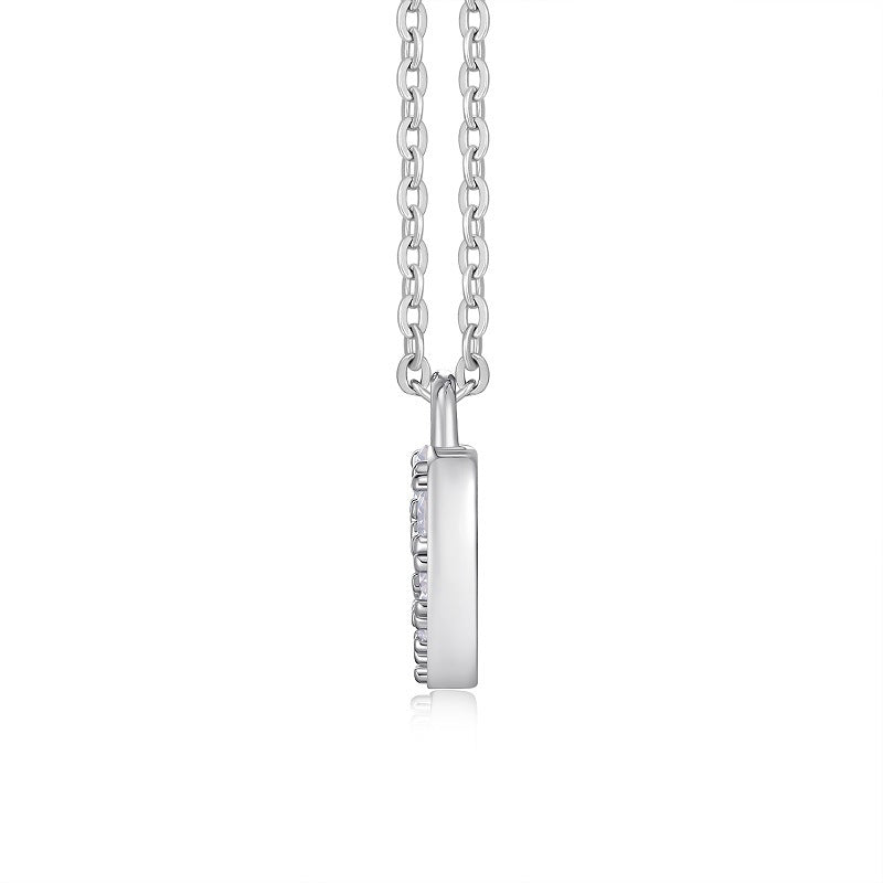Moissanite Heart Apple Pendant for Women