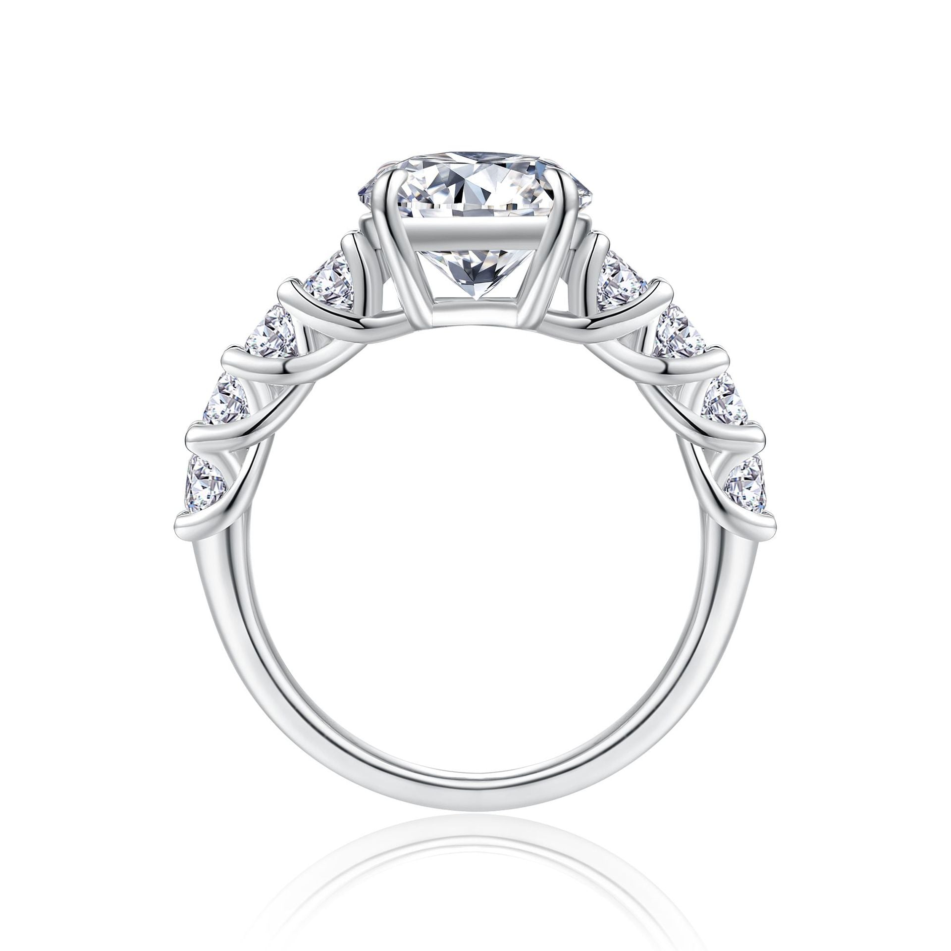 3 Carat Moissanite Engagement Wedding Ring for Women