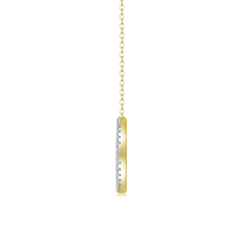 Encounter 1 Carat Moissanite Round Pendant Clavicle Necklace