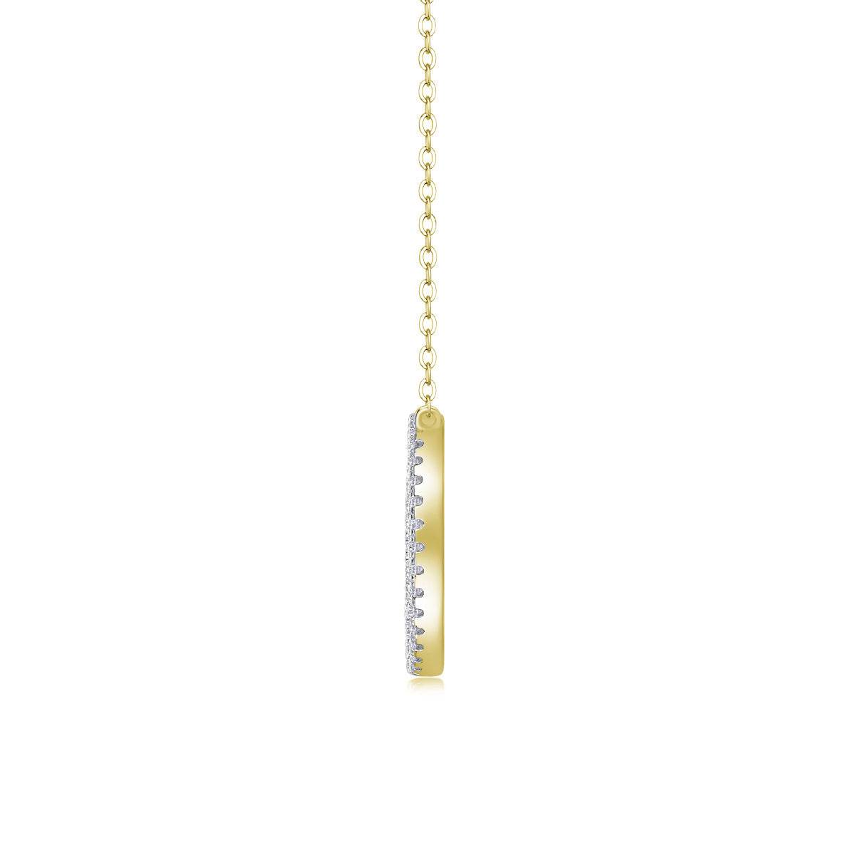 Encounter 1 Carat Moissanite Round Pendant Clavicle Necklace