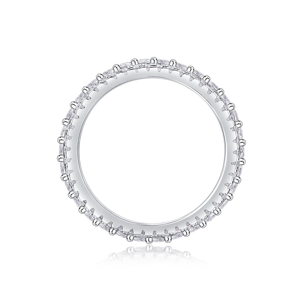 Colorful Cultivated Gemstone Moissanite Ring for Women