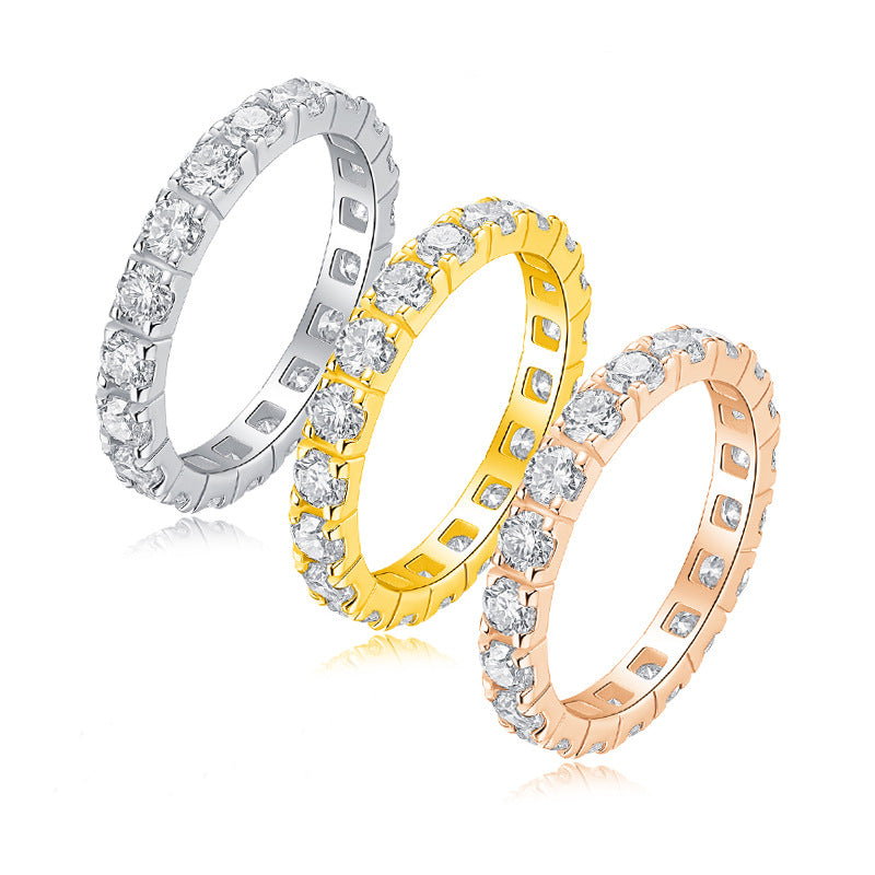 2 Carat (0.1*20pcs) Moissanite Diamond Wedding Ring for Women