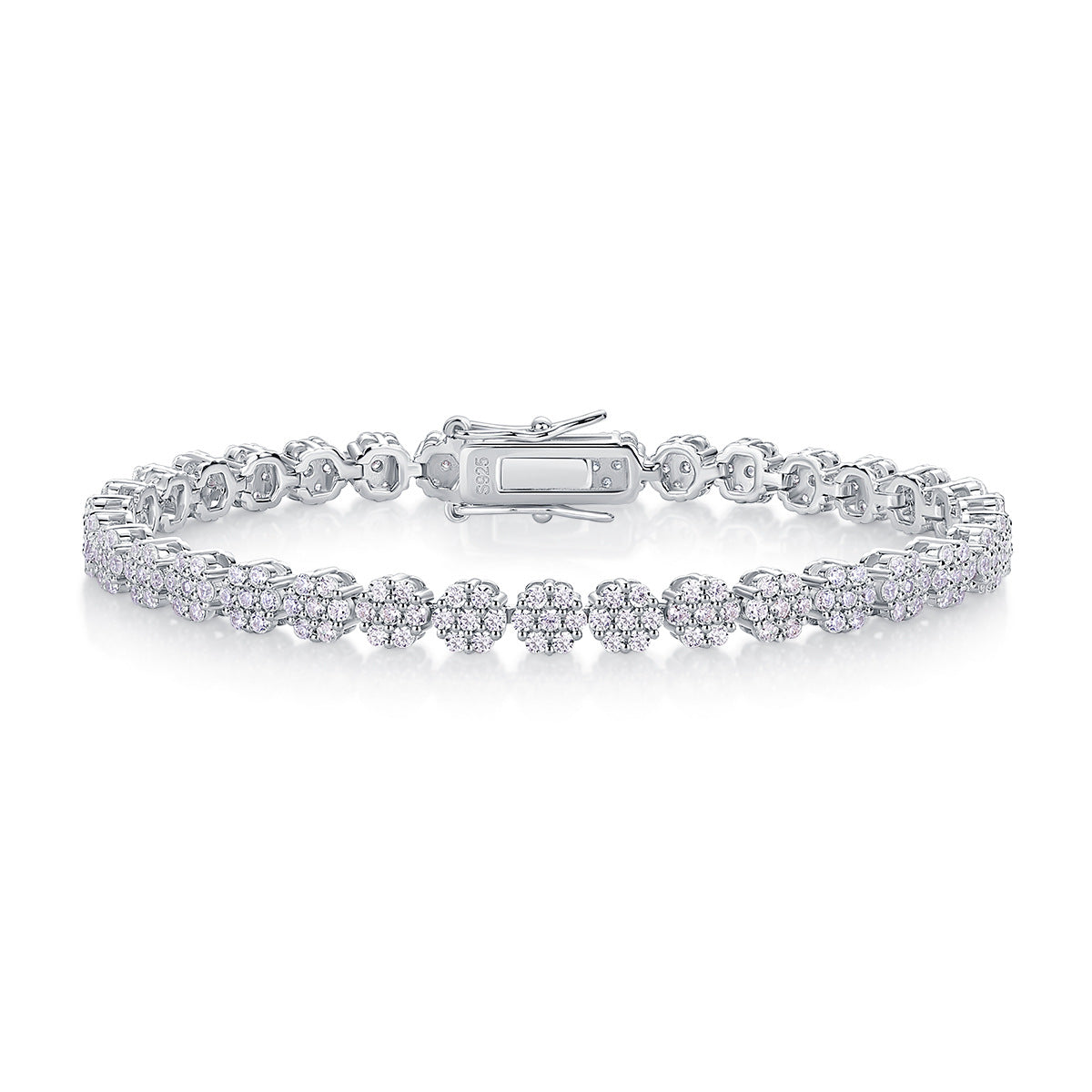 Trendy Fashion 252 Moissanite Tennis Bracelet