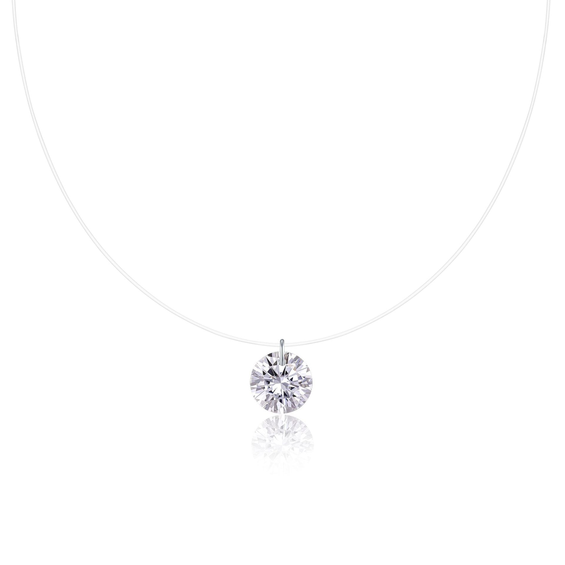 1 Carat D-VVS1 Lab Diamond Mermaid Tears Necklace for Women