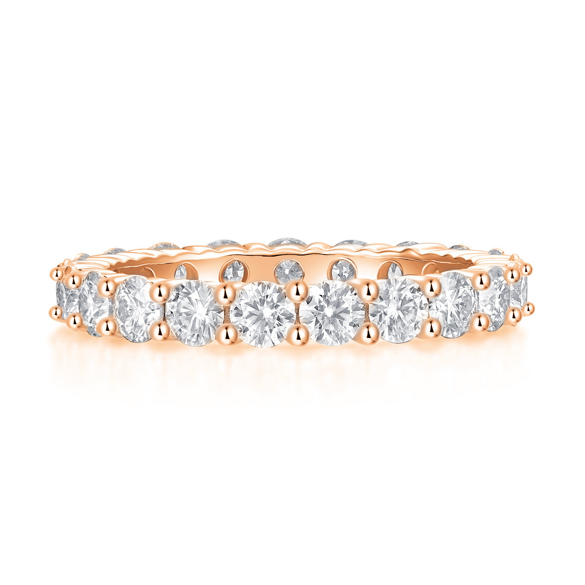 S925 18K Gold Plated Moissanite Ring Setting for Women