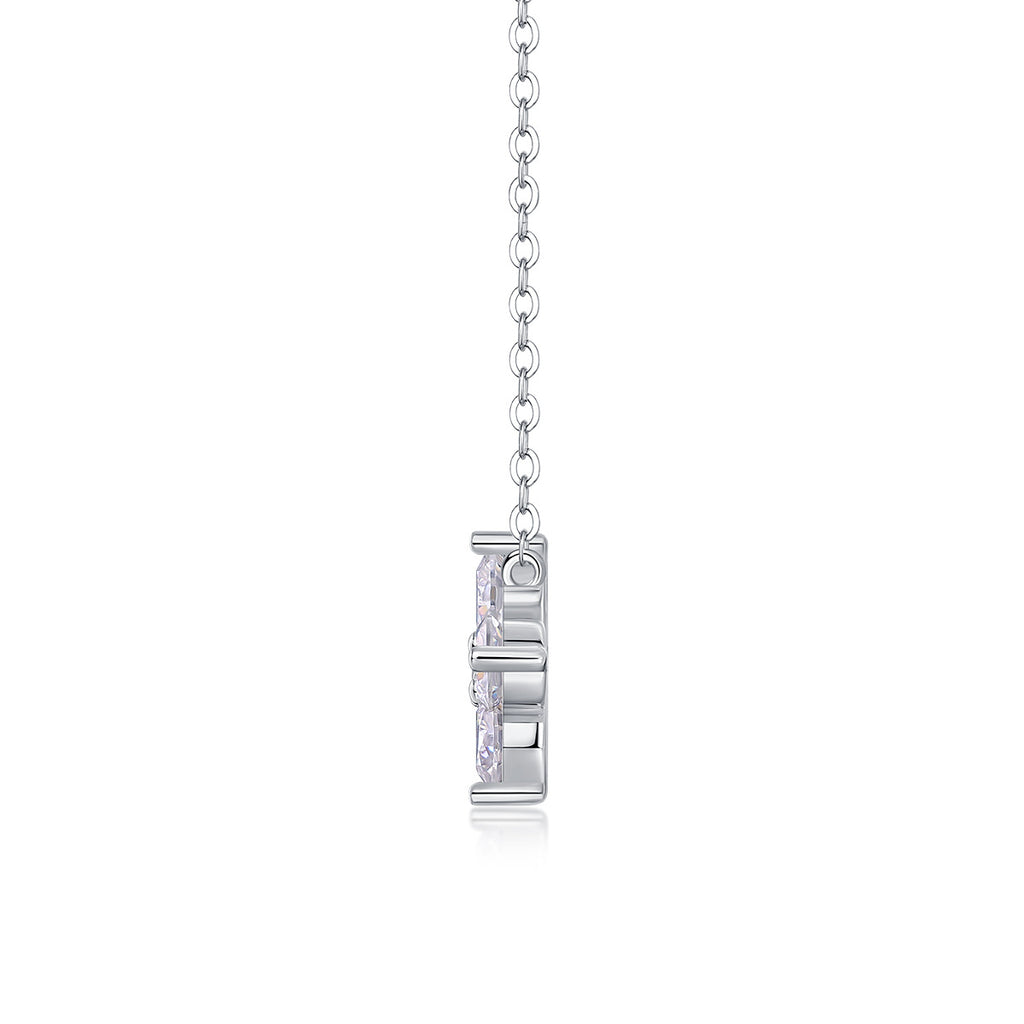 S925 Silver 1.2 Carat Moissanite Pendant Necklace