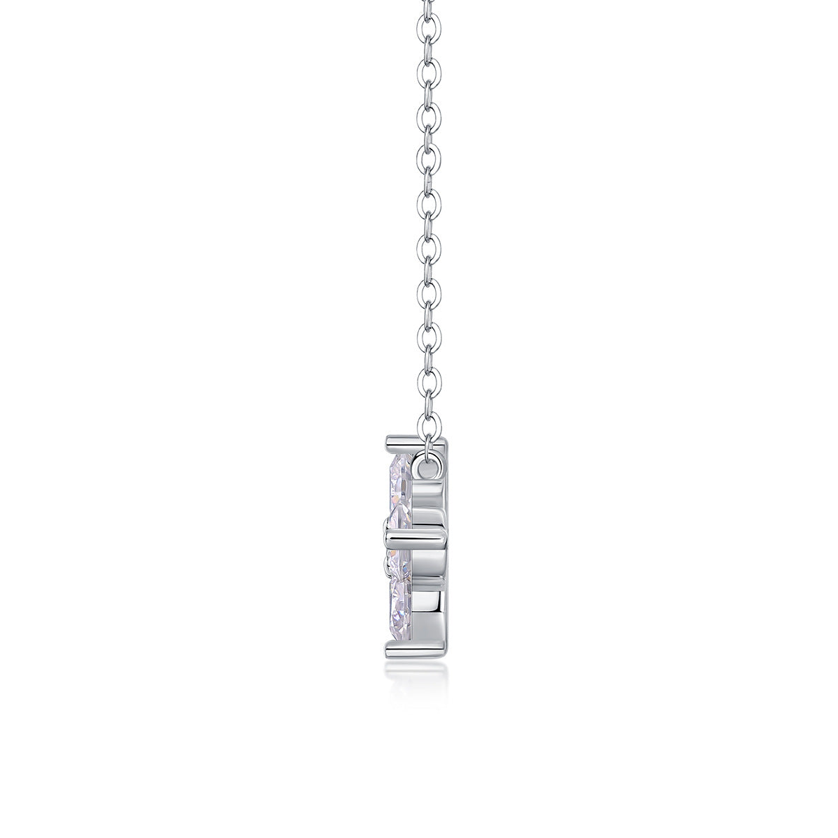 S925 Silver 1.2 Carat Moissanite Pendant Necklace