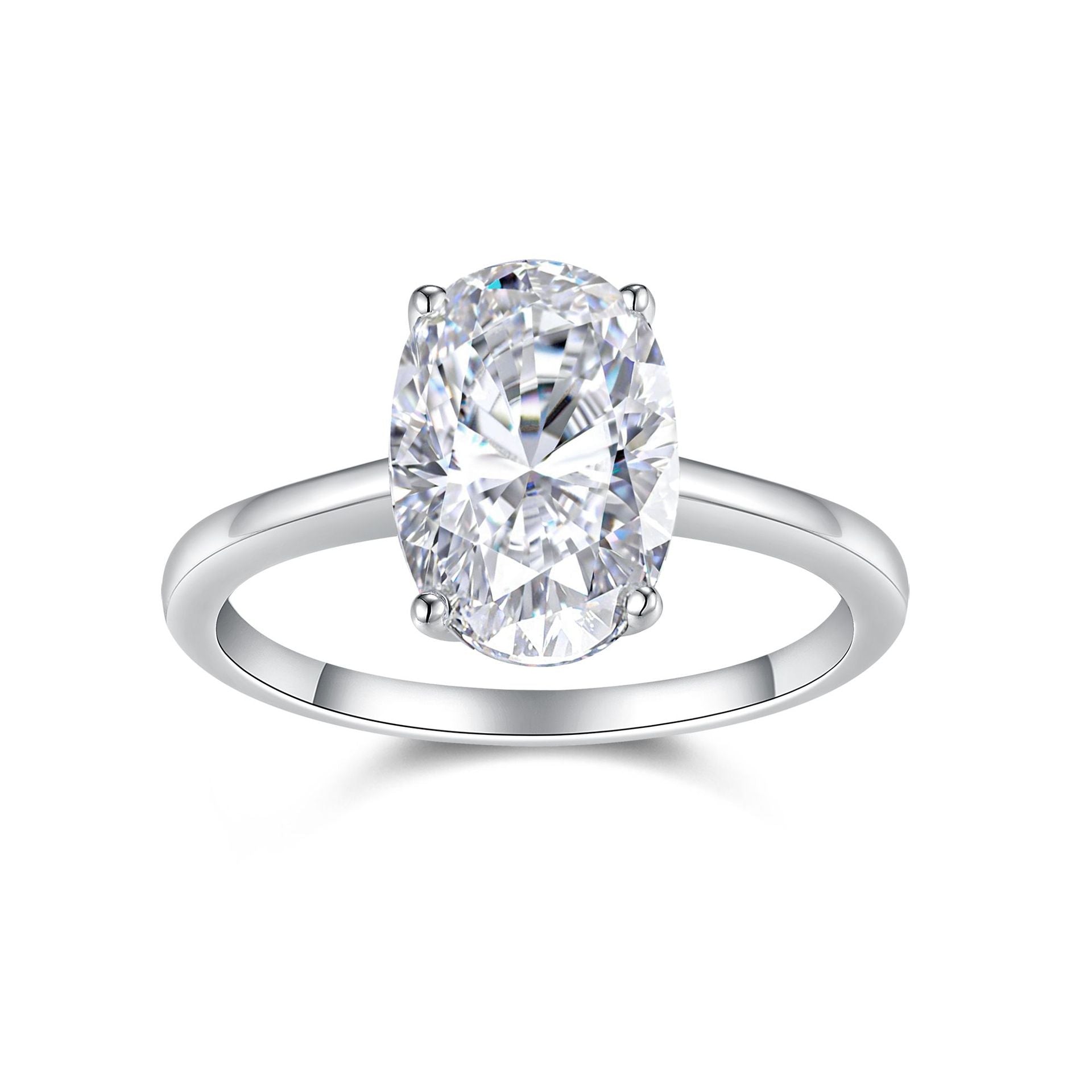 Moissanite Pigeon Egg Wedding Ring for Women