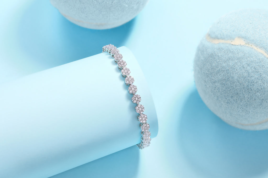Trendy Fashion 252 Moissanite Tennis Bracelet