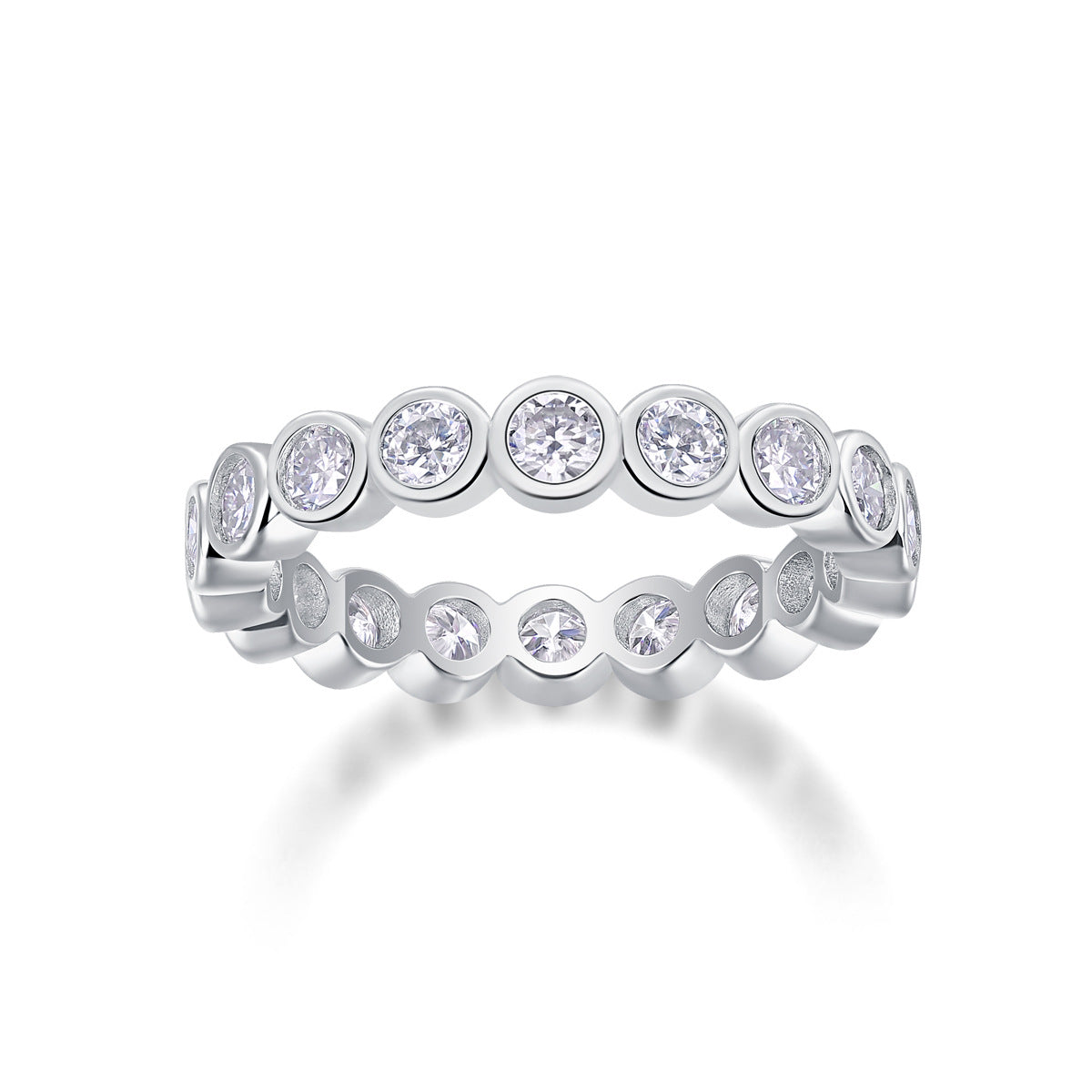 6 Carat Moissanite Diamond  Engagement Ring for Men and Women (0.3CT*20Pcs)