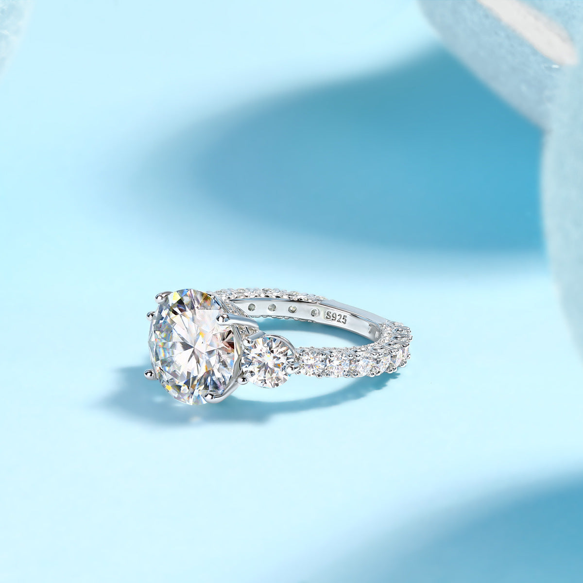 5 Carat Moissanite Wedding Engagement Ring for Women