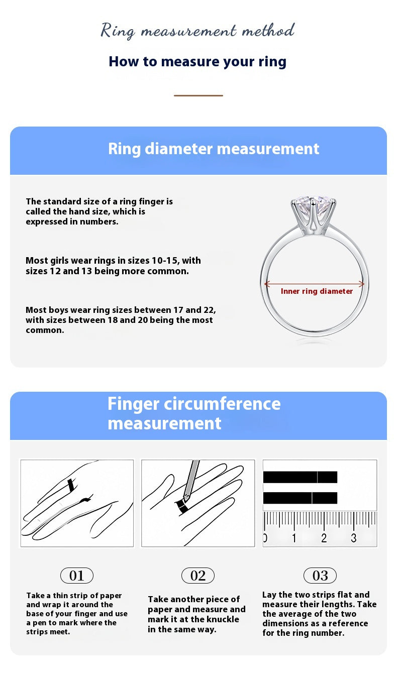 3 Carat Moissanite Engagement Wedding Ring for Women