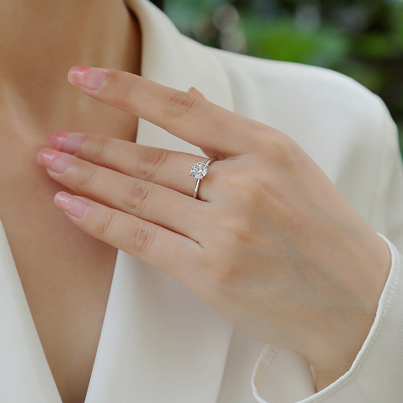 1 Carat D-VVS1 Lab Grown Diamond Ring for Women