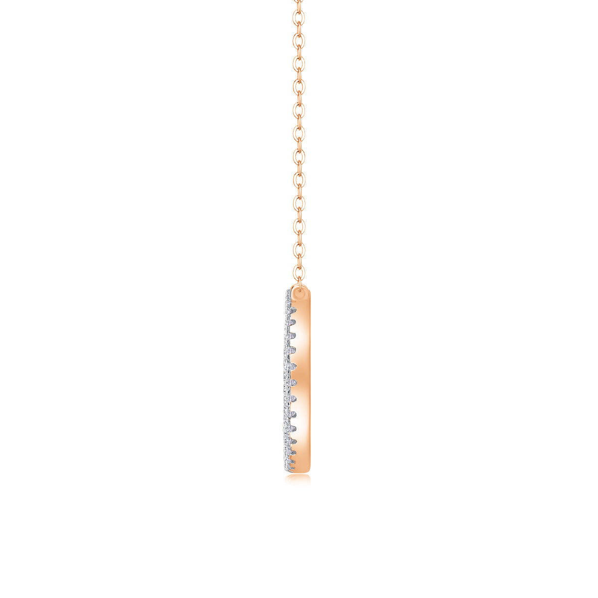 Encounter 1 Carat Moissanite Round Pendant Clavicle Necklace