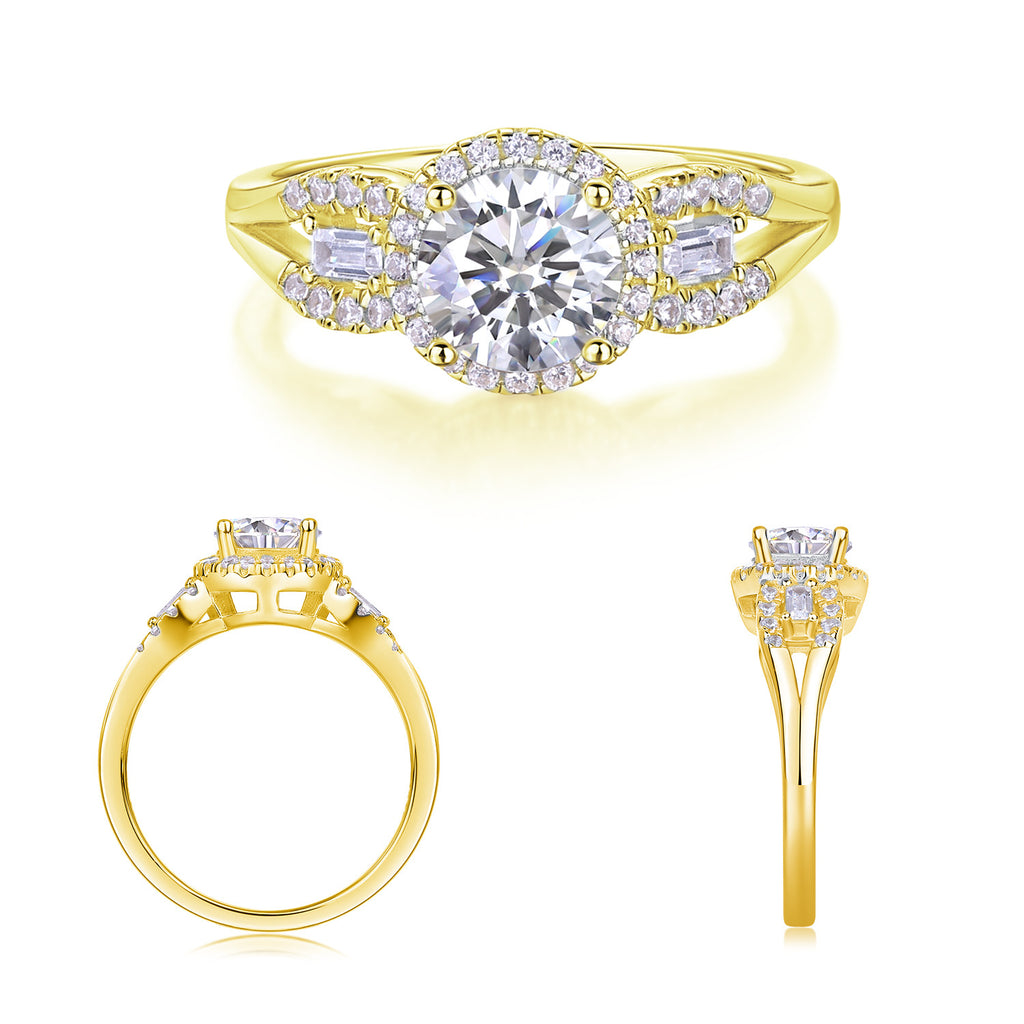1 Carat D-VVS1 Lab Grown Diamond Ring for Women