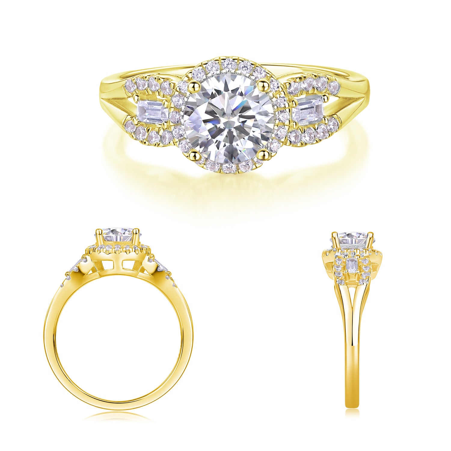 1 Carat D-VVS1 Lab Grown Diamond Ring for Women