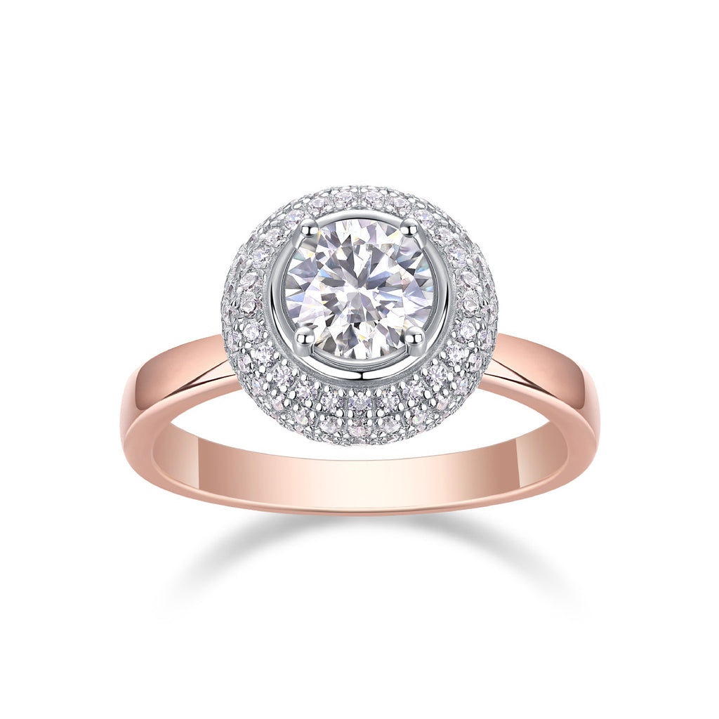1 Carat D-VVS1 Lab Grown Diamond Ring for Women