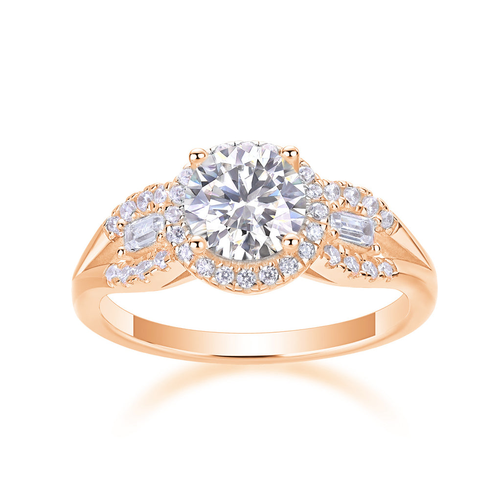 1 Carat D-VVS1 Lab Grown Diamond Ring for Women