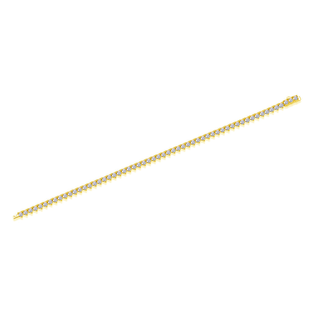 Moissanite Tennis Bracelet for Women S925 18K Gold Plated