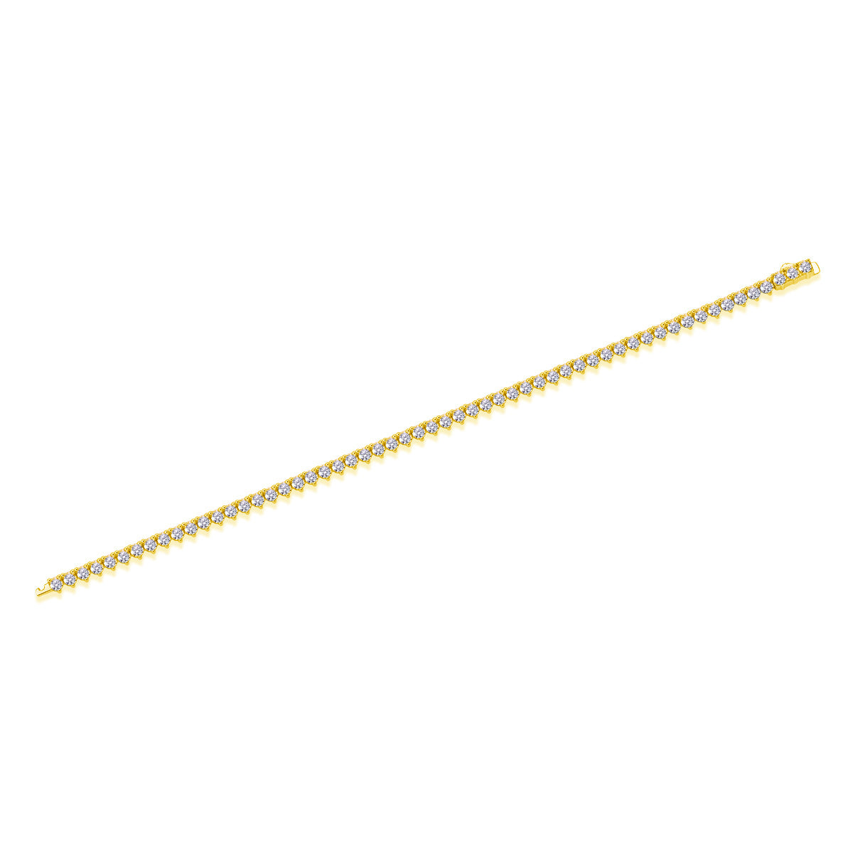 Moissanite Tennis Bracelet for Women S925 18K Gold Plated