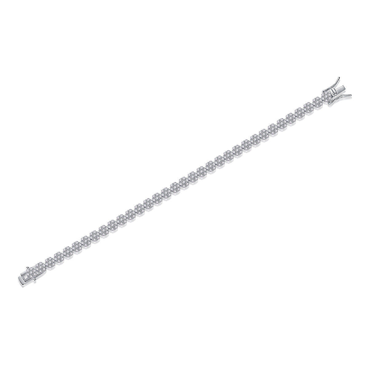 Trendy Fashion 252 Moissanite Tennis Bracelet