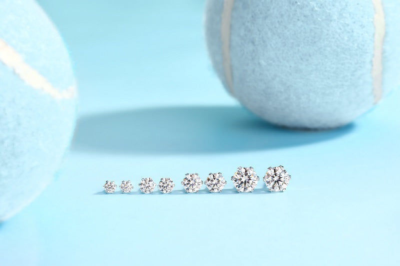 Unisex Moissanite Engagement Earrings For Women (D-VVS)