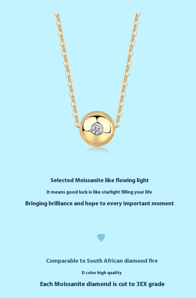 Tinker Bell Couple Style Moissanite Pendant Necklace For Women