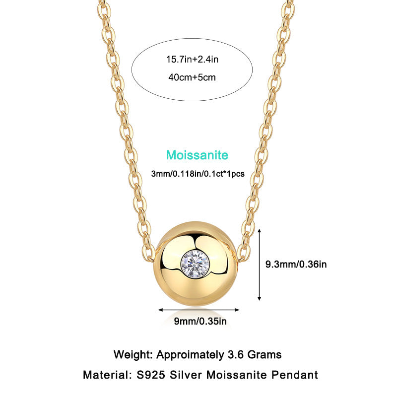 Tinker Bell Couple Style Moissanite Pendant Necklace For Women
