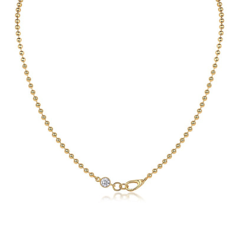 1 Carat Moissanite Necklace with Overlapping Stars