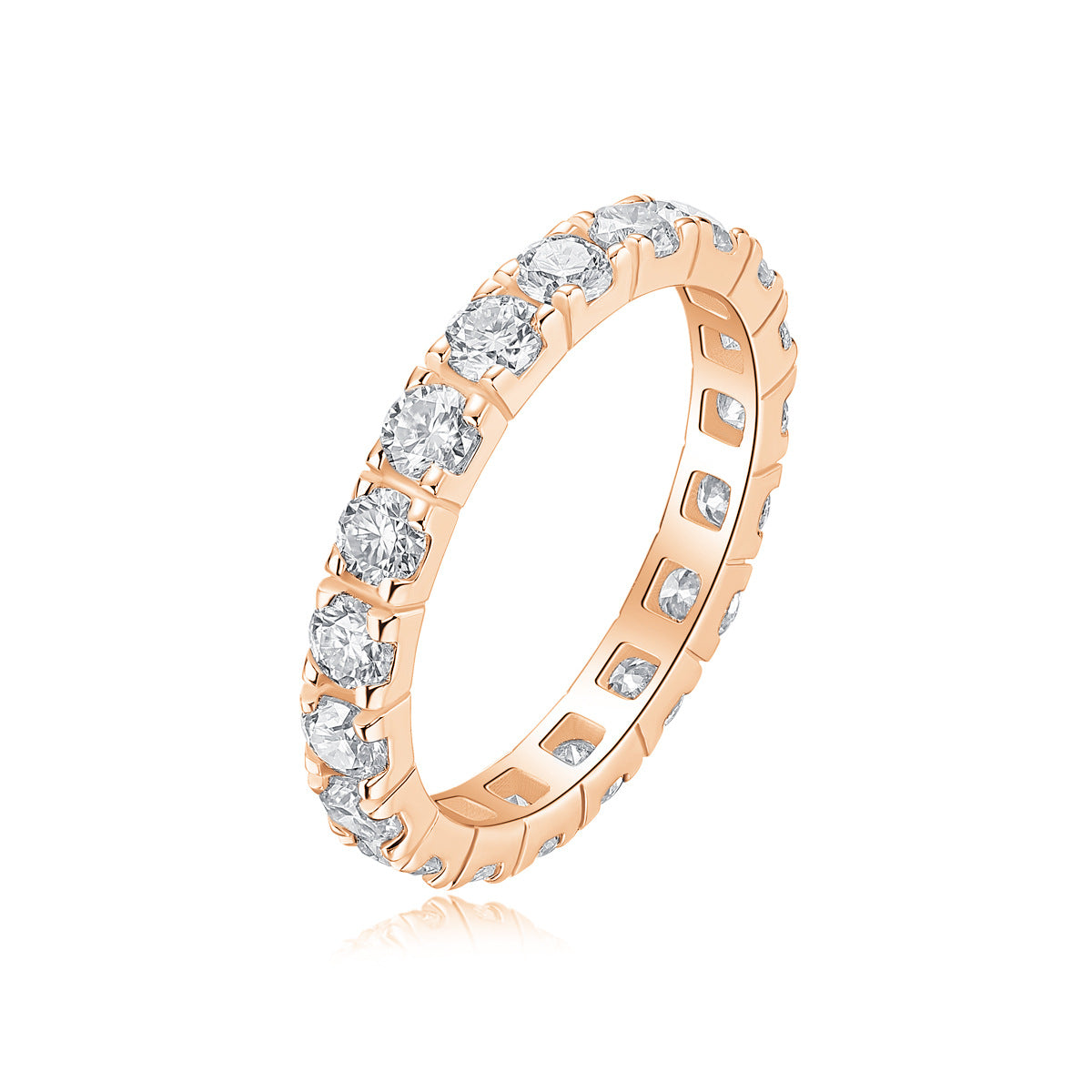 2 Carat (0.1*20pcs) Moissanite Diamond Wedding Ring for Women