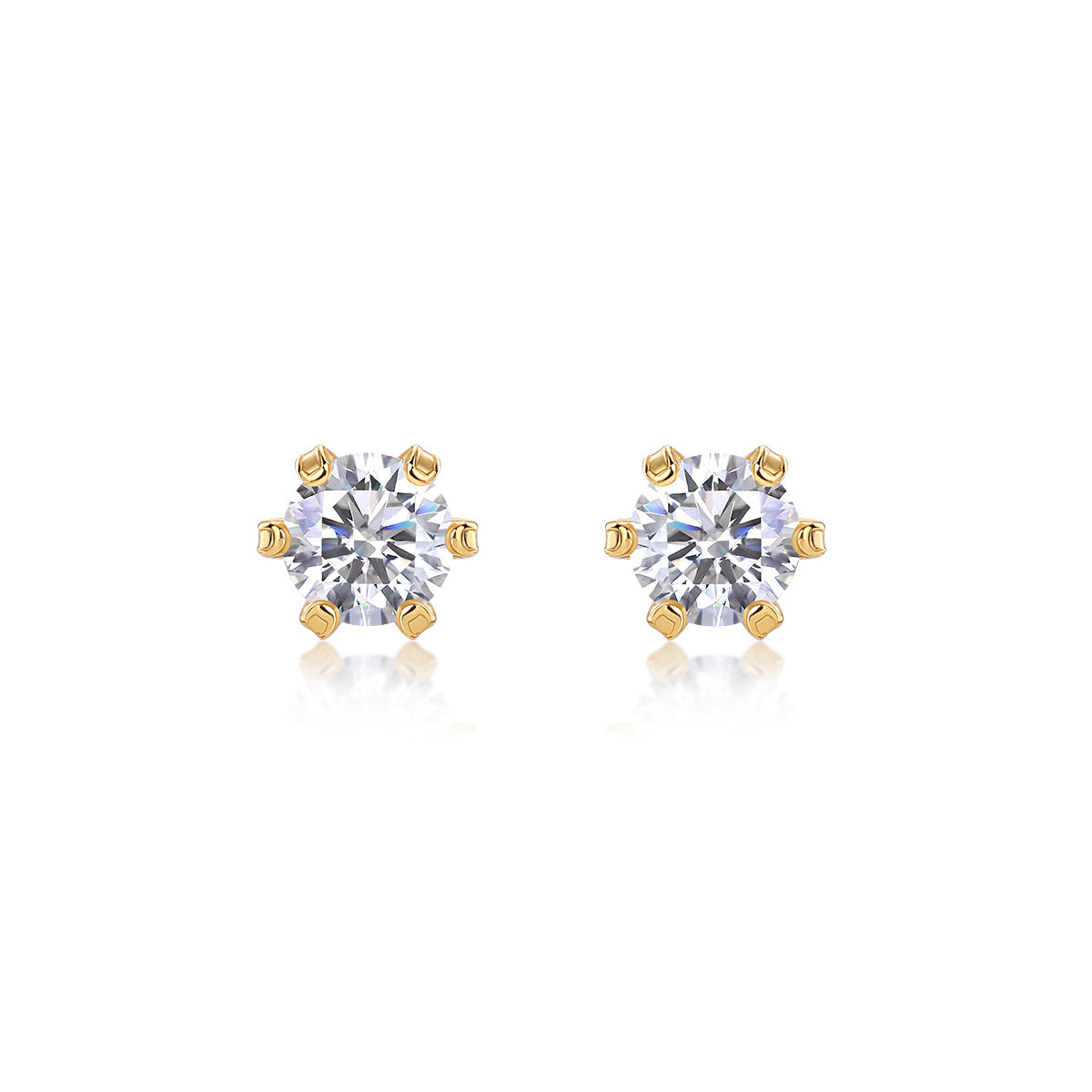 Moissanite Double Hoop Round Tassel Chain Earrings S925 Sterling Silver Plated with 18K Gold