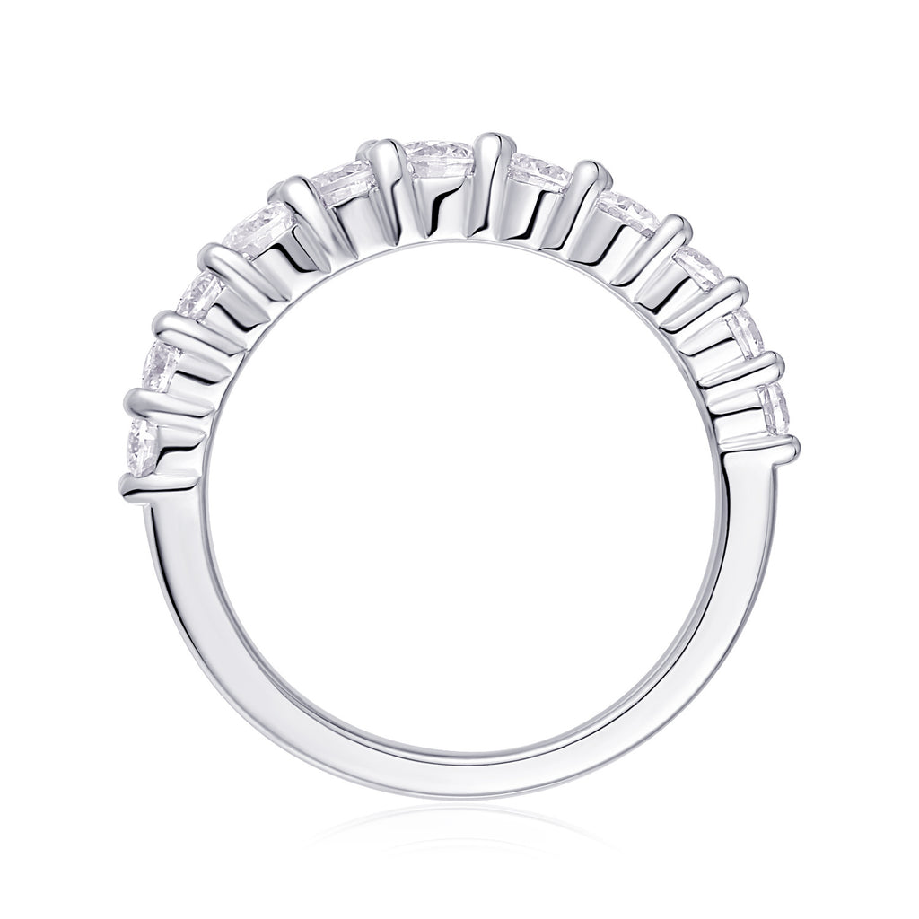 V-shaped Moissanite Engagement Ring for Women