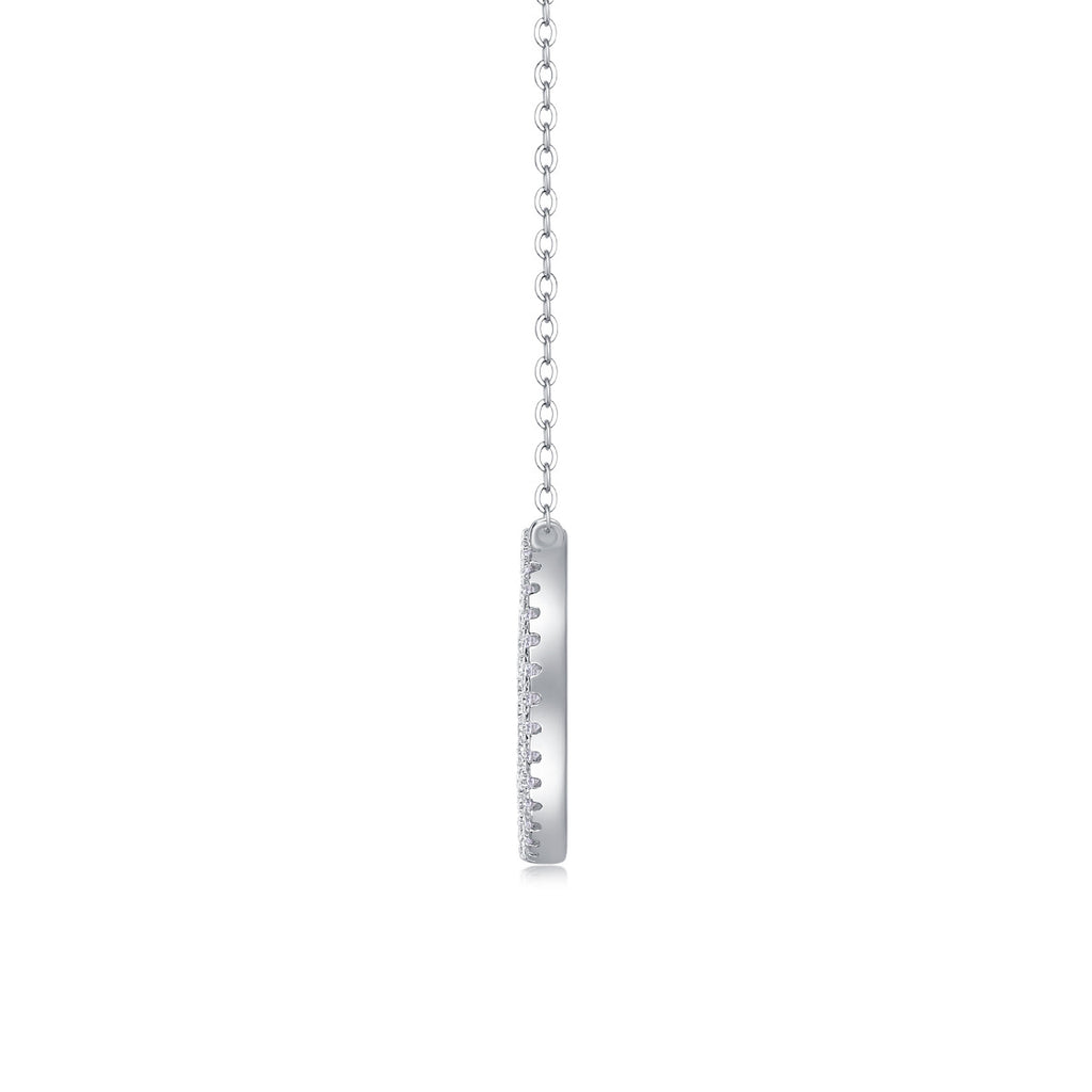 Encounter 1 Carat Moissanite Round Pendant Clavicle Necklace