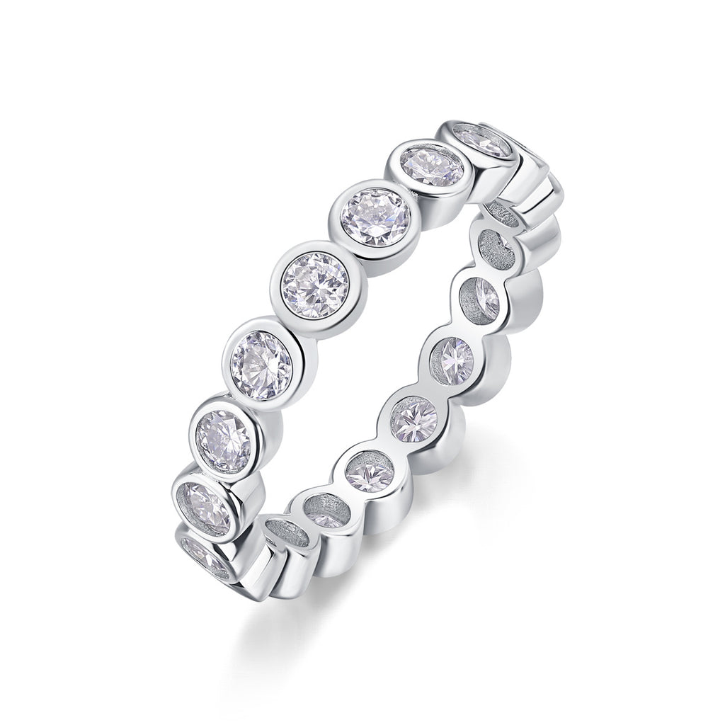 6 Carat Moissanite Diamond  Engagement Ring for Men and Women (0.3CT*20Pcs)