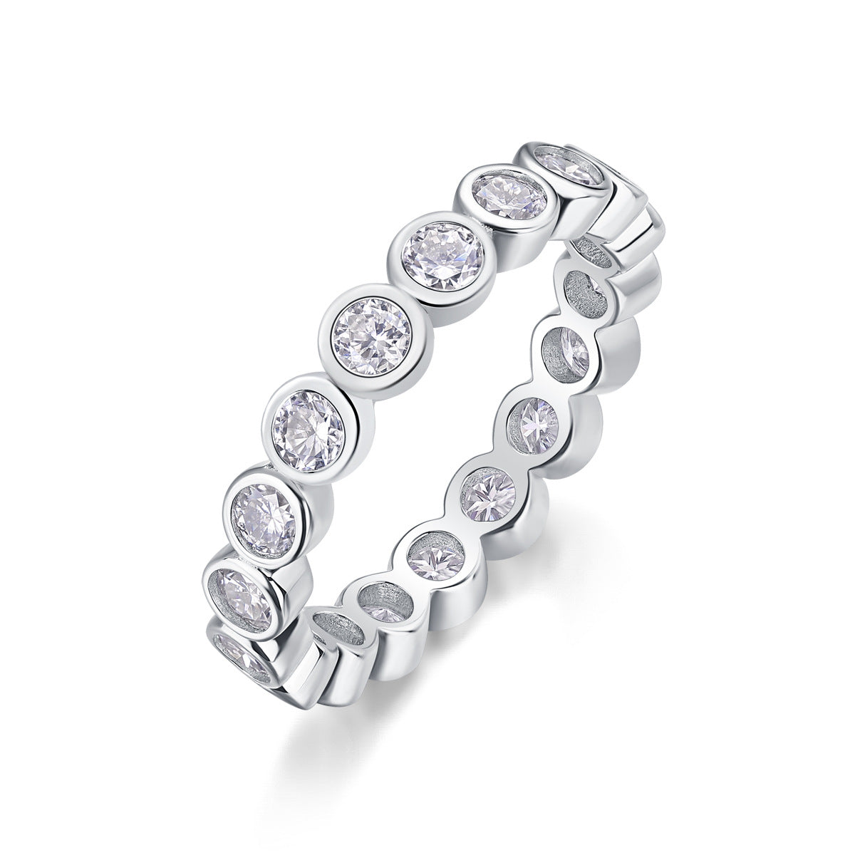 6 Carat Moissanite Diamond  Engagement Ring for Men and Women (0.3CT*20Pcs)